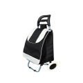 Hard Wearing Foldaway Easy Storage Supermarket Lightweight Foldable Grocery Shopping Trolley Cart with Wheels